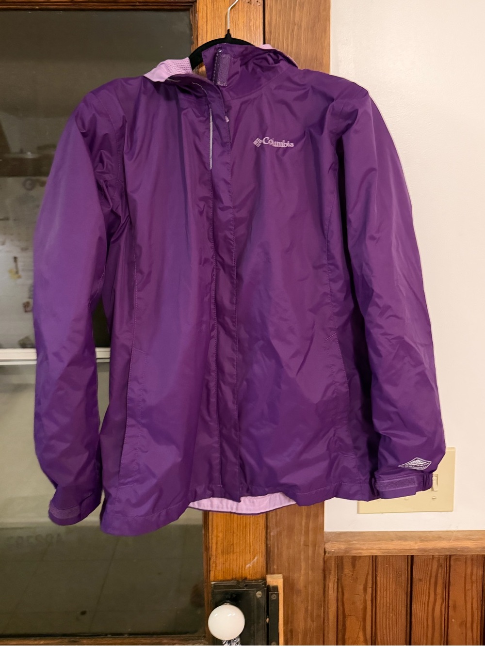 Columbia Girls' Deep Purple Raincoat with Hood